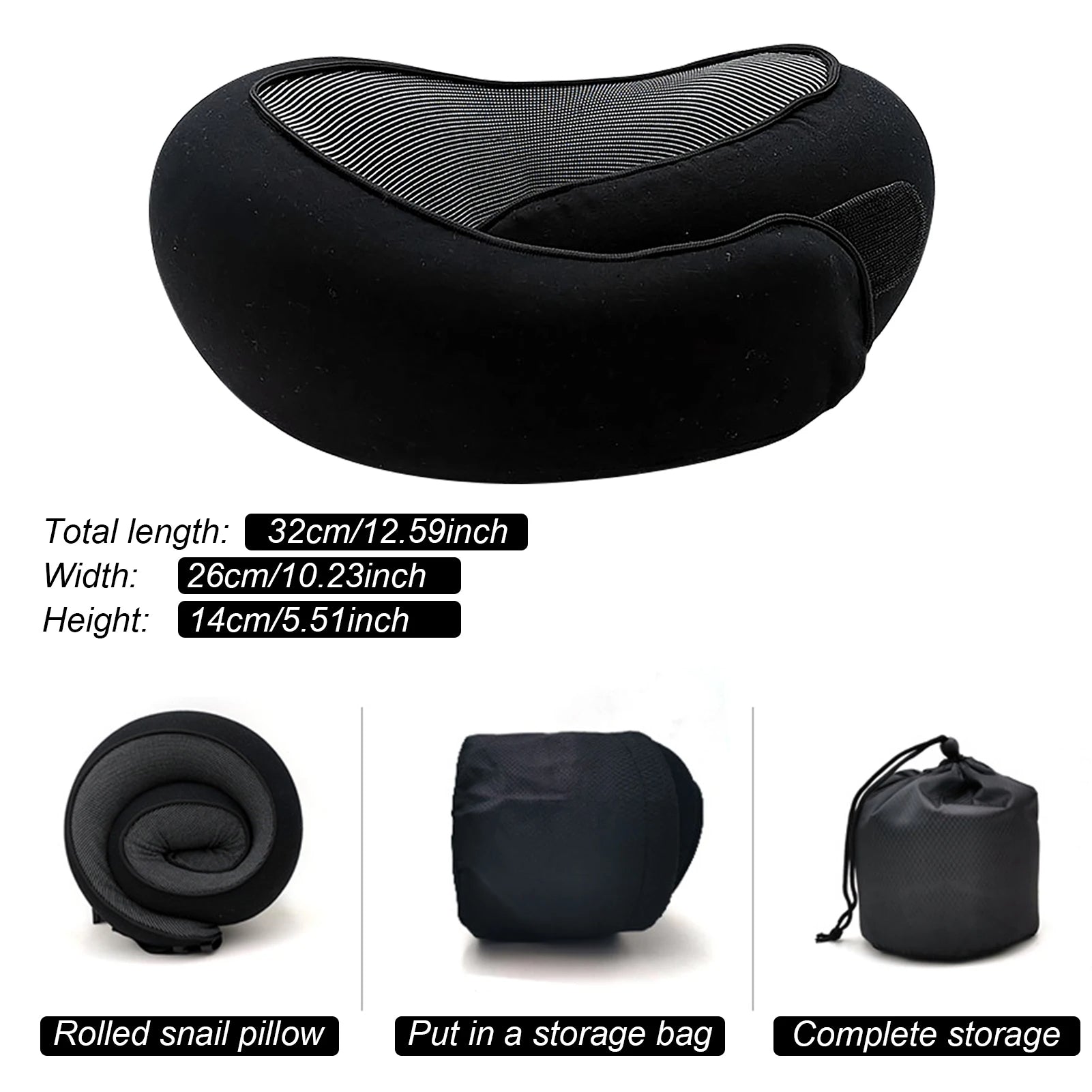 Luxury Memory Foam Travel Neck Pillow - Image 2