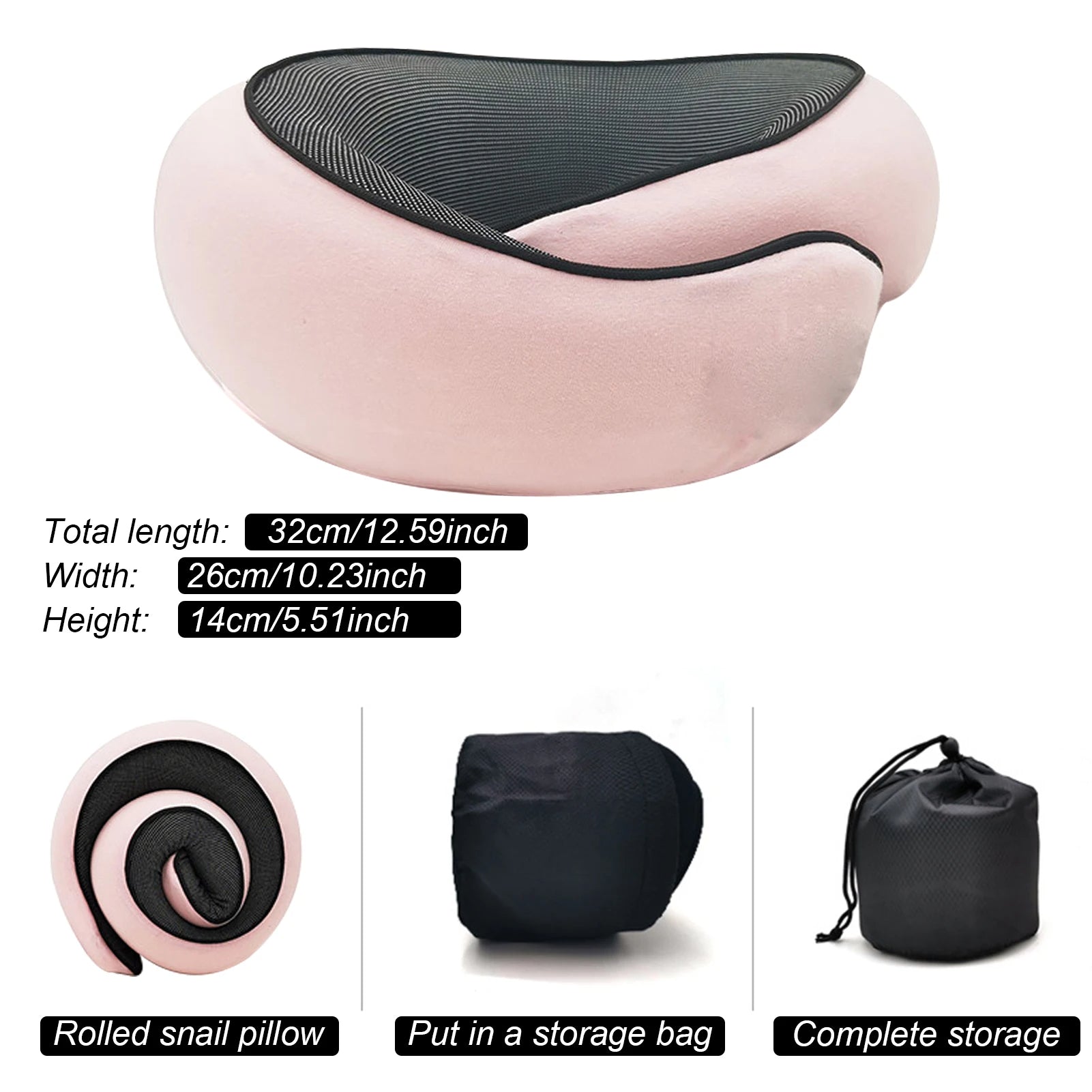 Luxury Memory Foam Travel Neck Pillow - Image 4